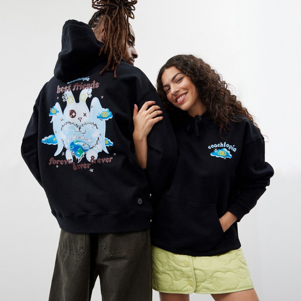 Coach Hoodie: Best Friends Bunny Negras | COH866894