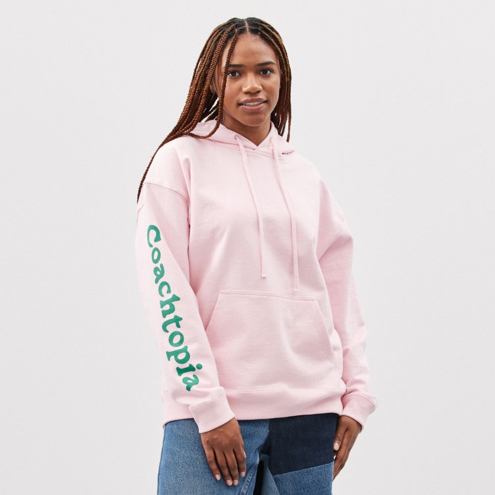 Coach Hoodie In 100% Recycled Cotton: 3 Clouds Rosas Multicolor | COH865959