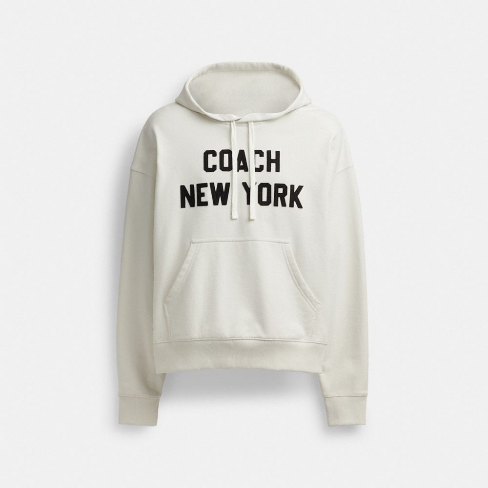 Coach Hoodie Sweatshirt Creme | COH866916