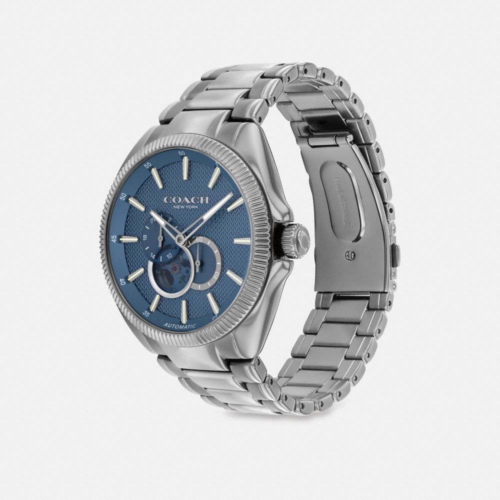 Coach Jackson Automatic Watch, 45 Mm Gris Azules | COH866962