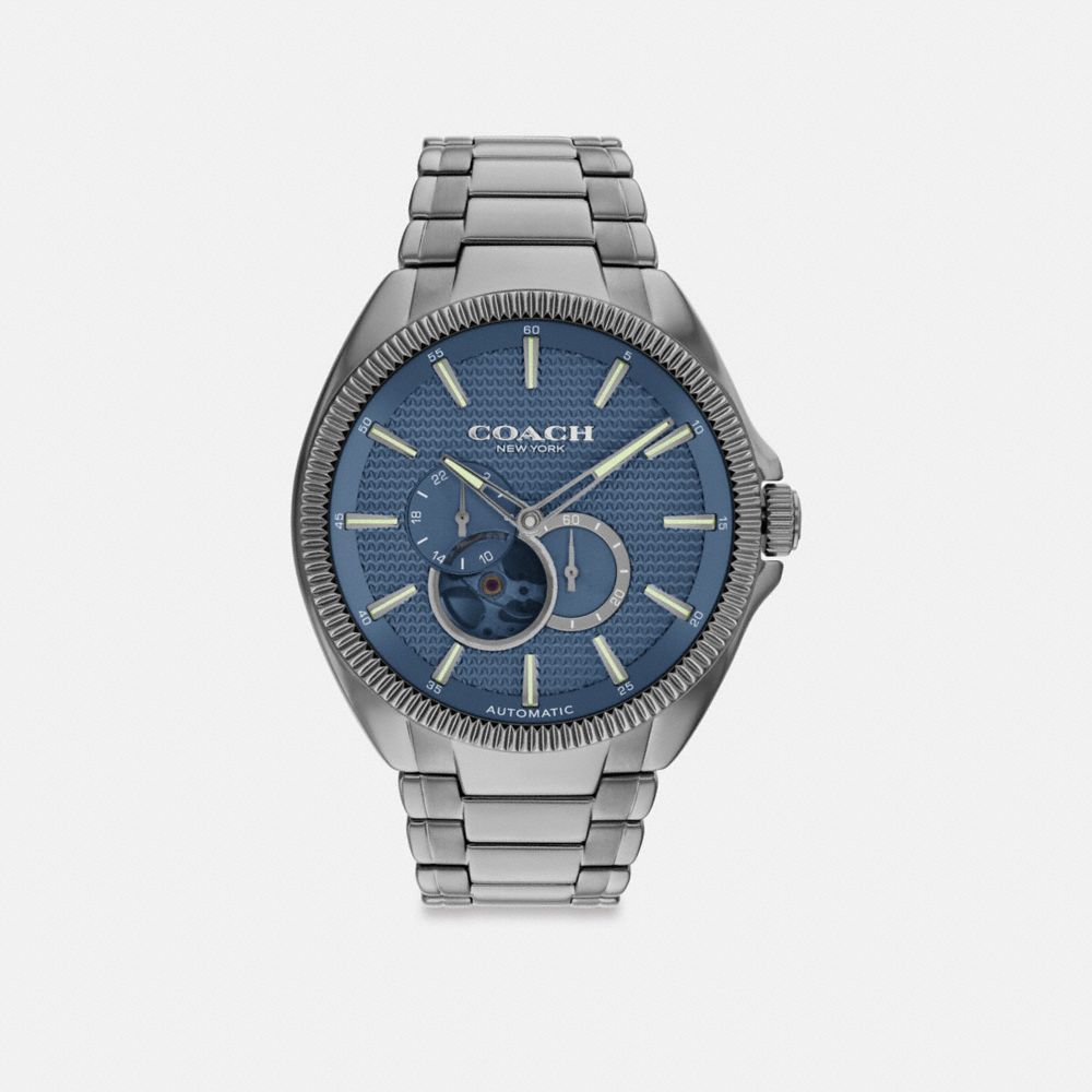 Coach Jackson Automatic Watch, 45 Mm Gris Azules | COH866962