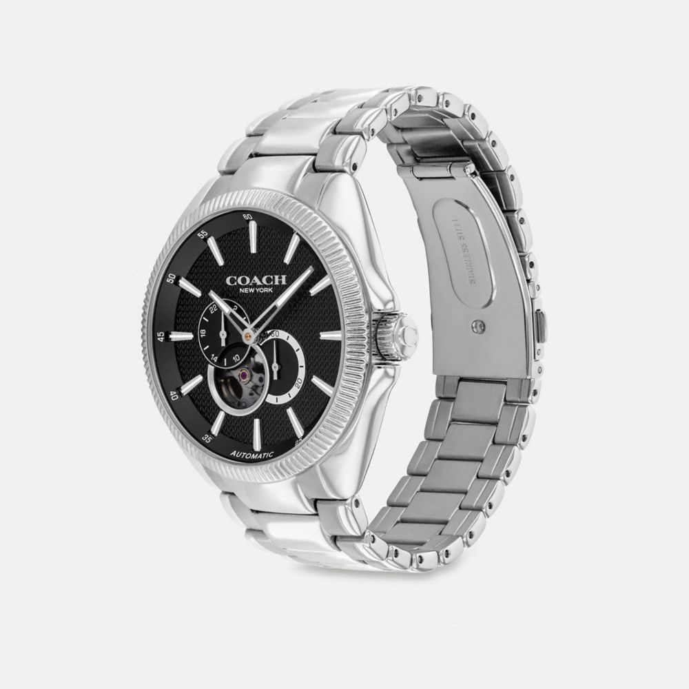 Coach Jackson Automatic Watch, 45 Mm Gris | COH866990