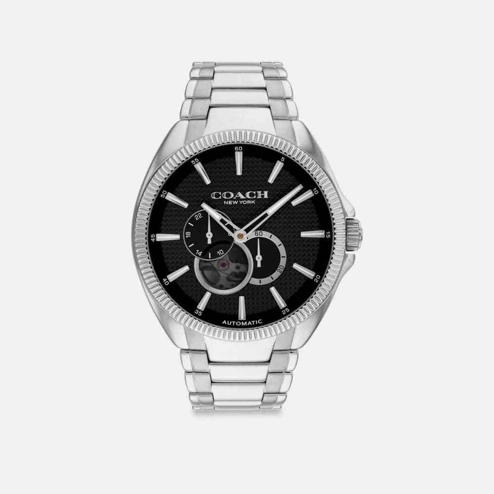 Coach Jackson Automatic Watch, 45 Mm Gris | COH866990