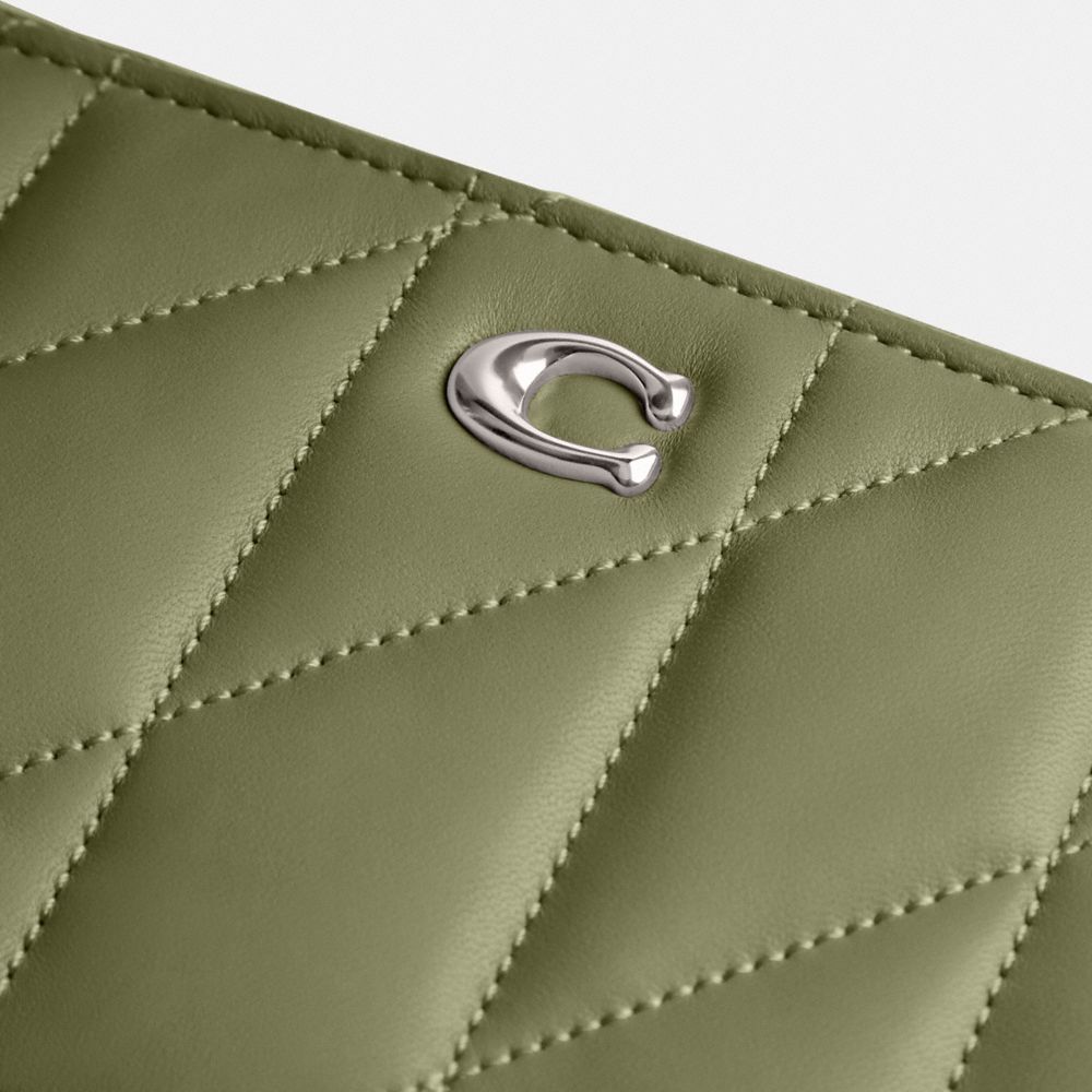 Coach Kira Crossbody Bag With Pillow Quilting Verde Menta | COH865618