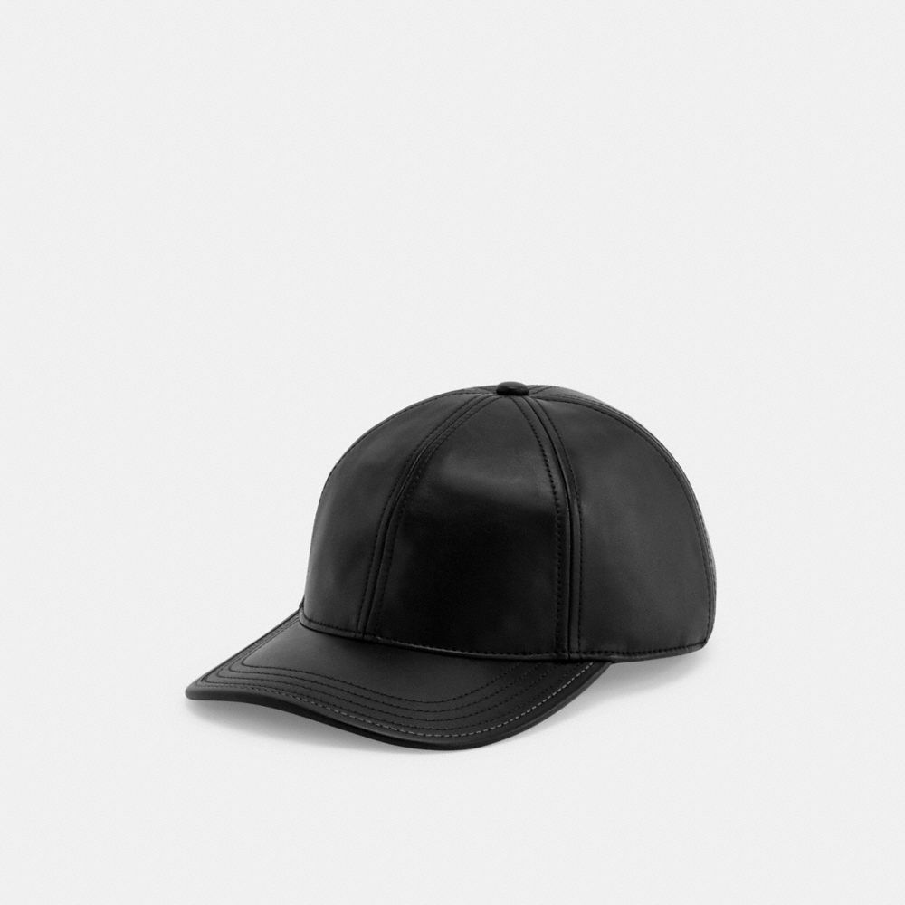 Coach Leather Baseball Hat Negras | COH866415