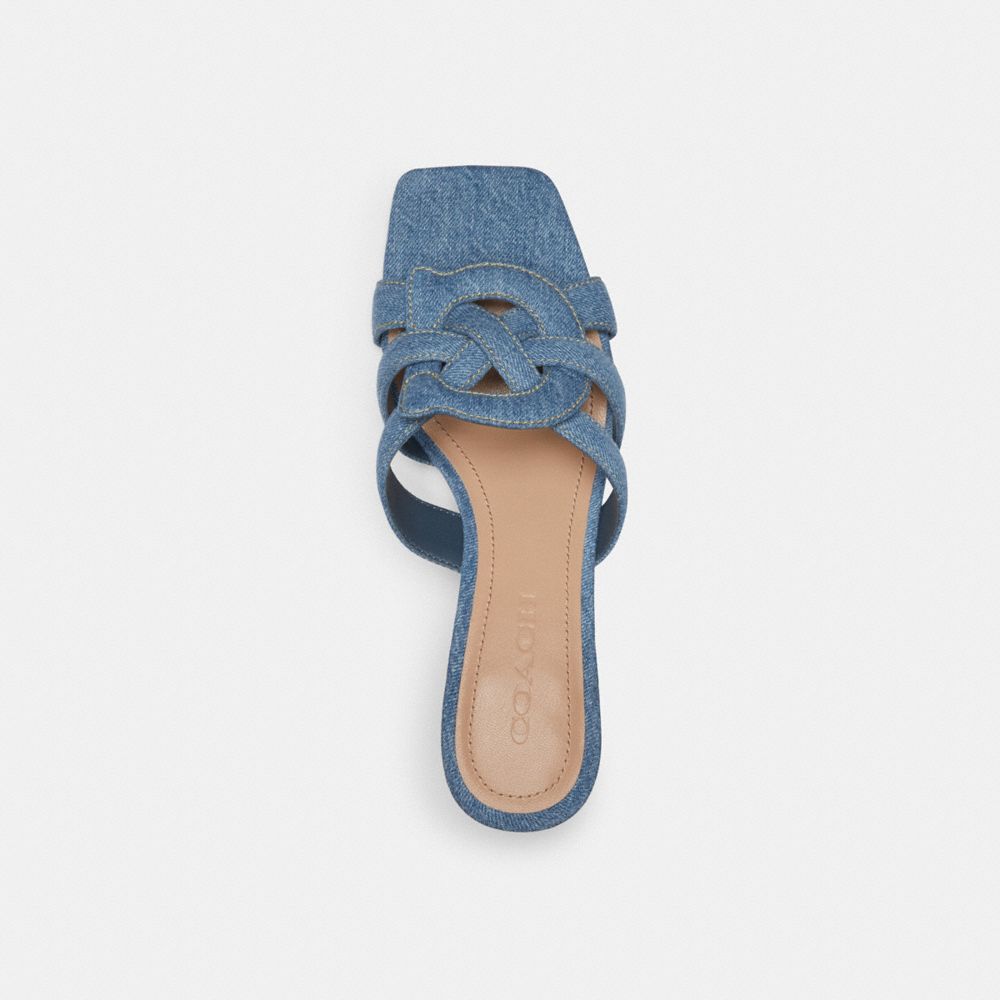 Coach Nikki Sandal Indigo Azules | COH865748