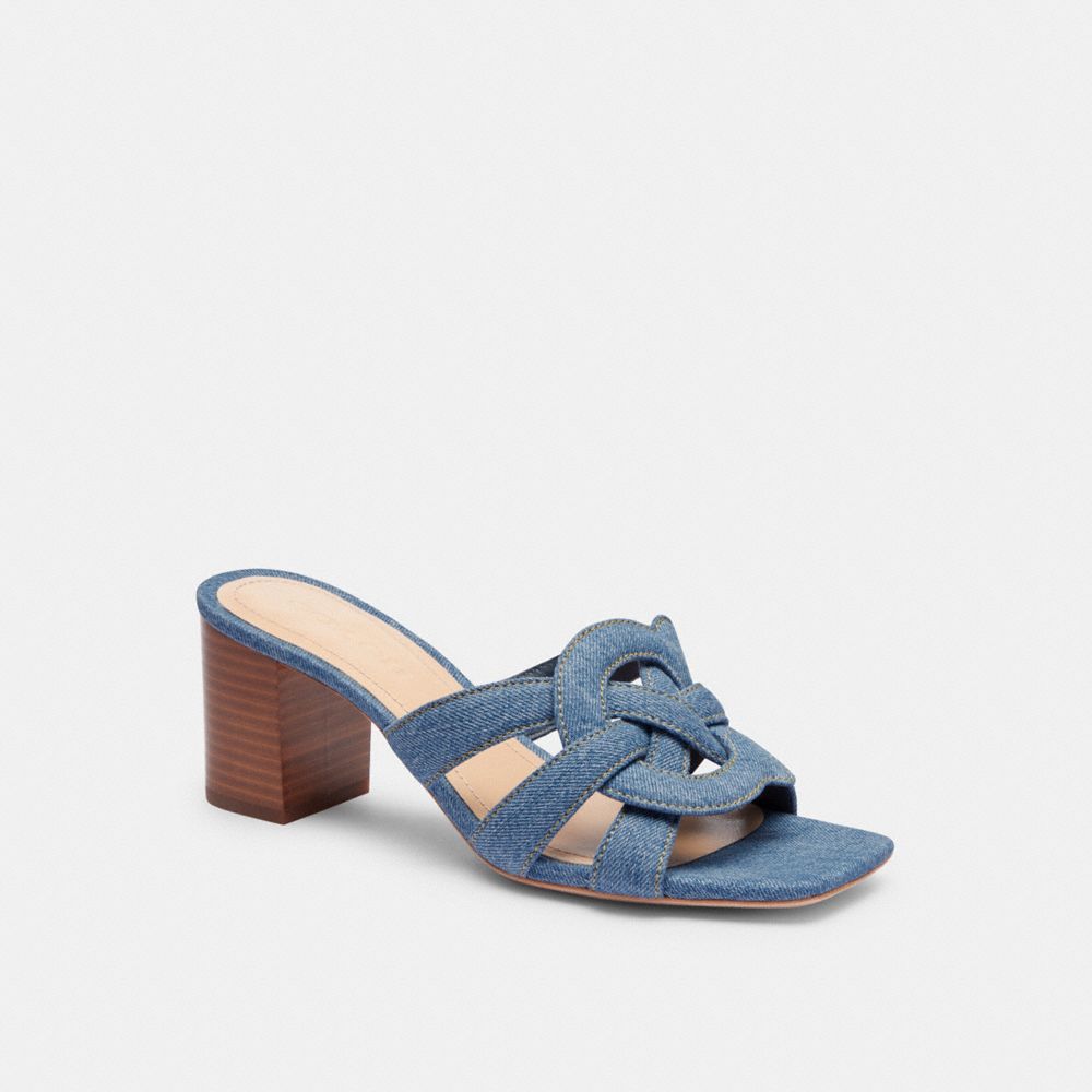 Coach Nikki Sandal Indigo Azules | COH865748