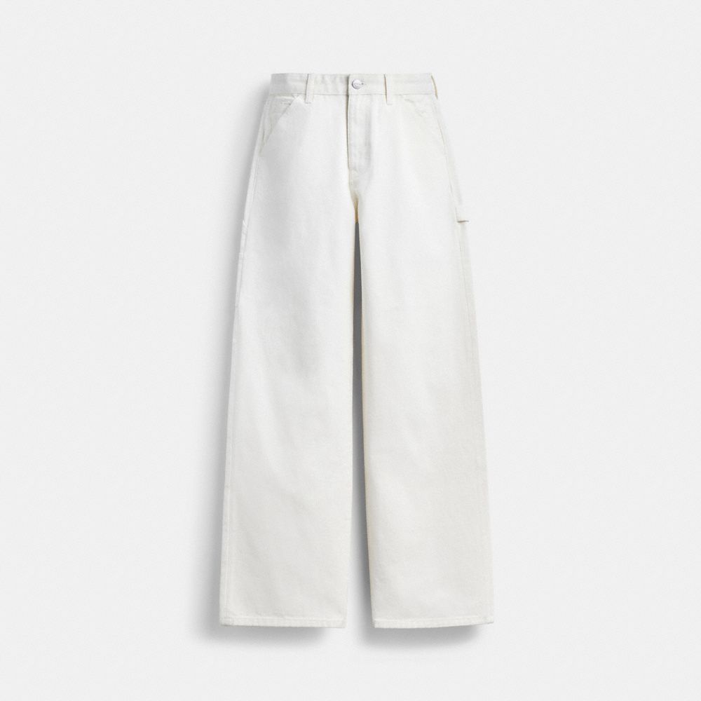 Coach Painter Jeans In Organic Cotton Blancas | COH866046