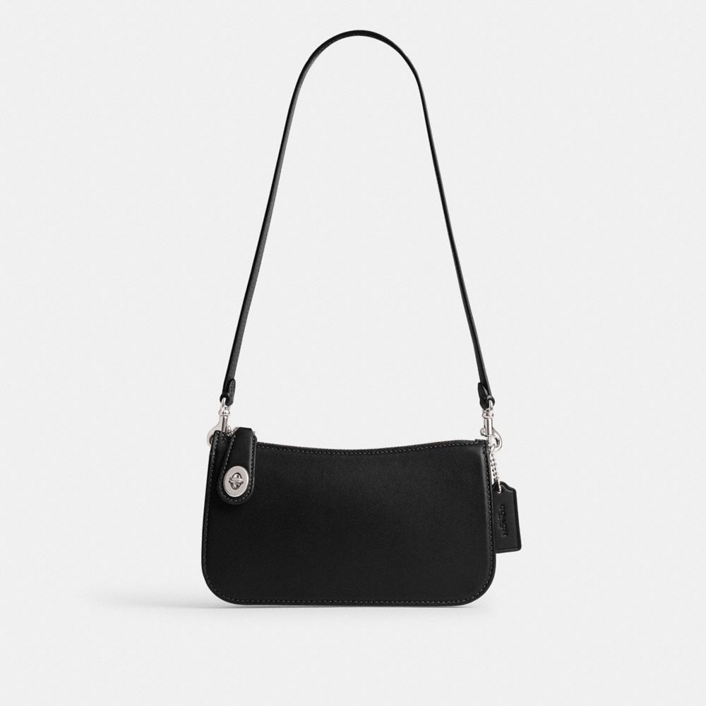 Coach Penn Shoulder Bag Plateadas Negras | COH864942