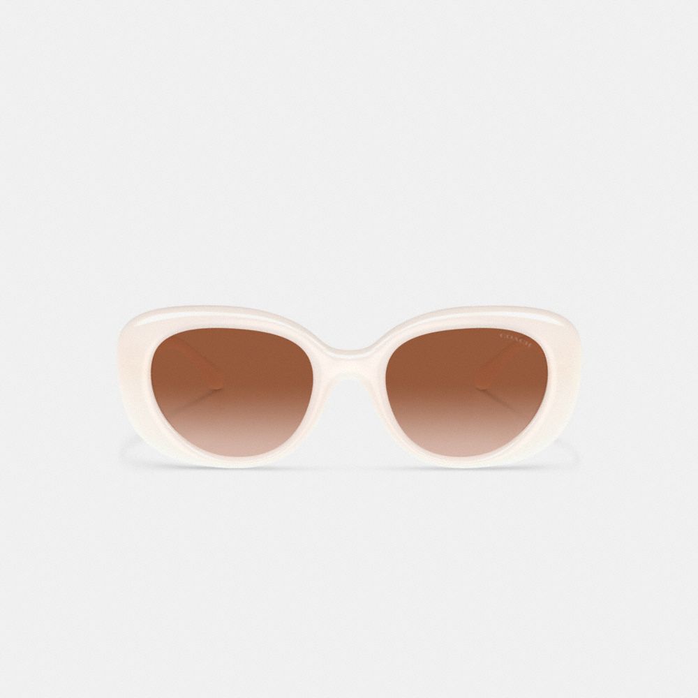 Coach Pillow Tabby Round Sunglasses Blancas | COH866331