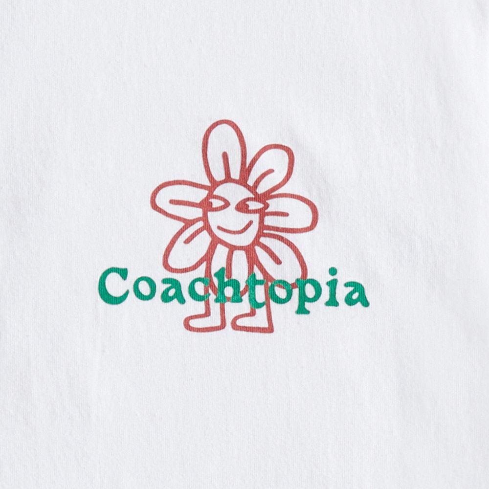 Coach Relaxed T Shirt In 97% Recycled Cotton: Flower Watcher Blancas | COH865967