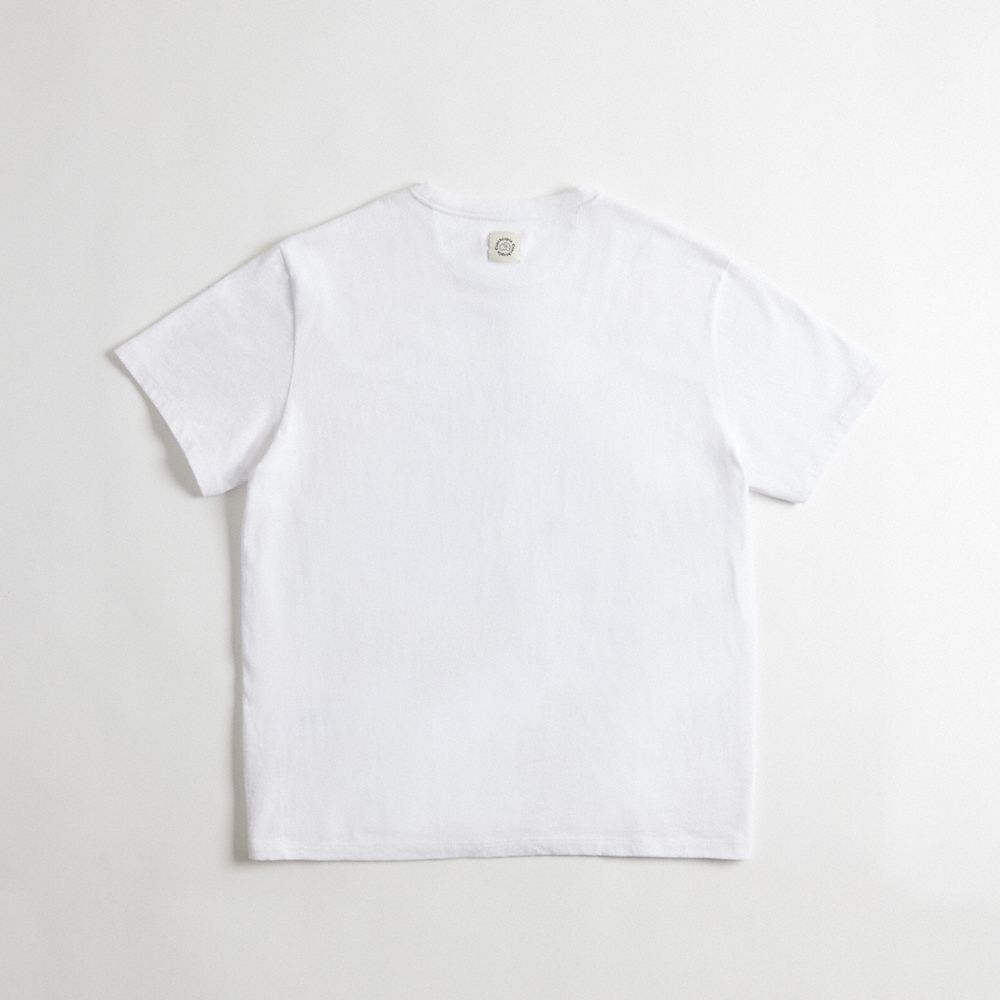 Coach Relaxed T Shirt In 97% Recycled Cotton: This Is Coachtopia Blancas | COH865968