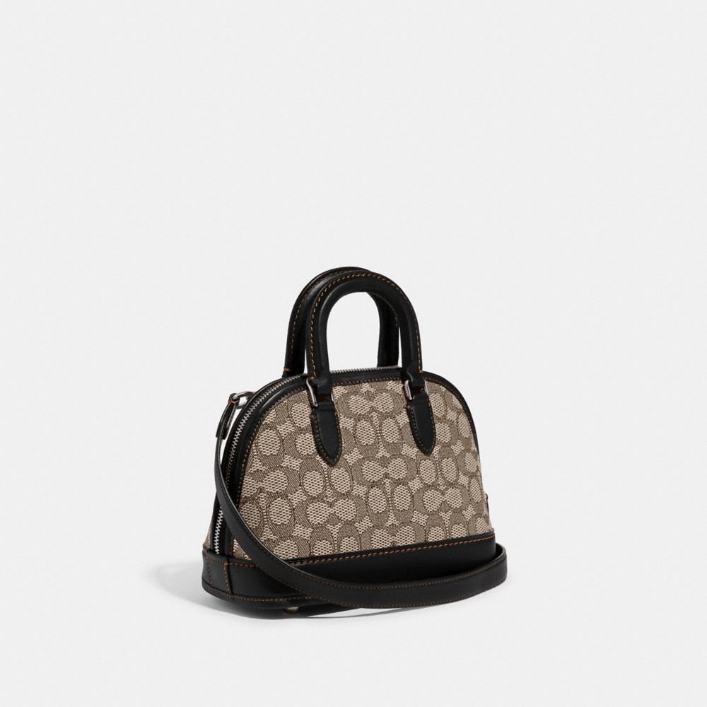 Coach Revel Bag 24 In Signature Textile Jacquard Plateadas Negras | COH864931