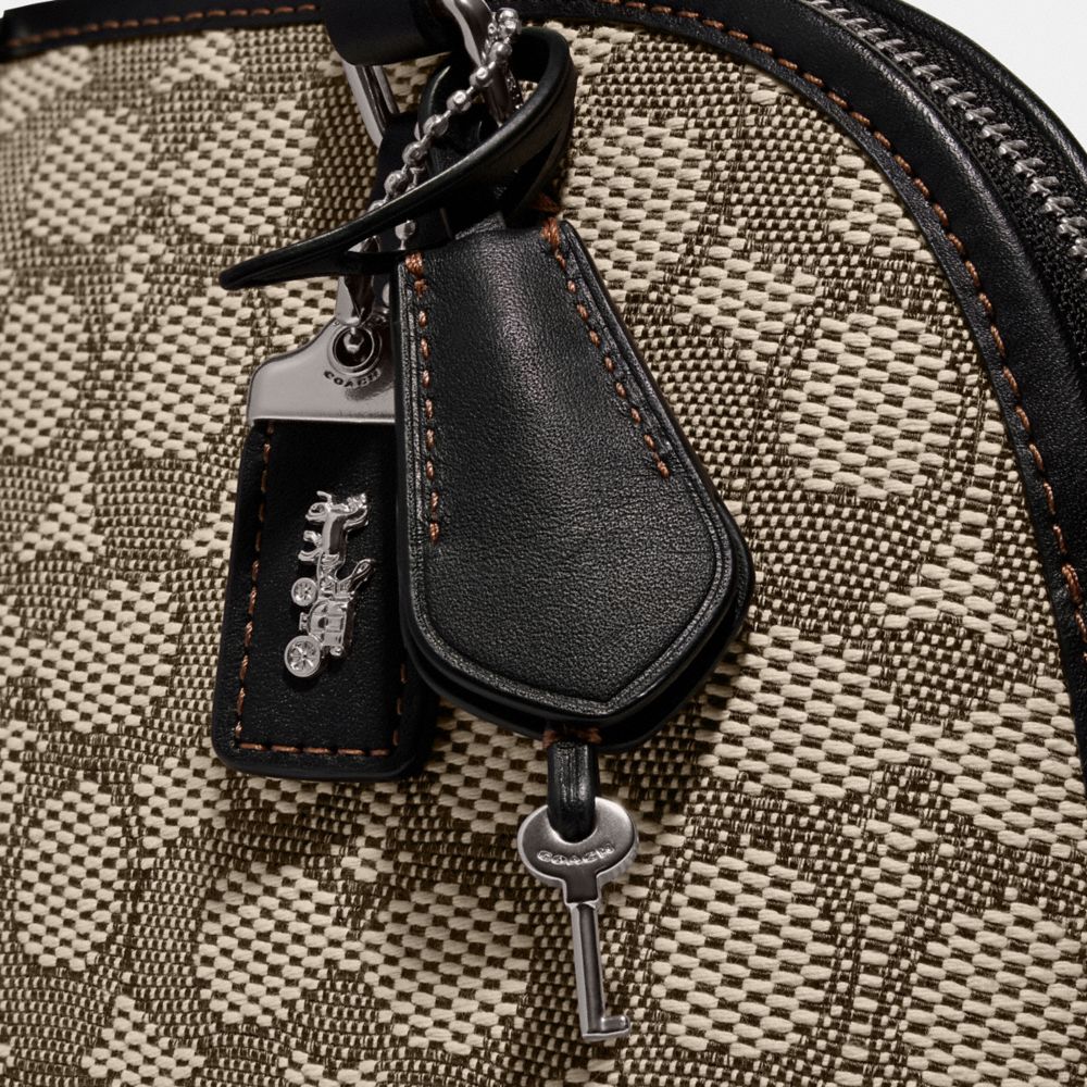 Coach Revel Bag 24 In Signature Textile Jacquard Plateadas Negras | COH864931