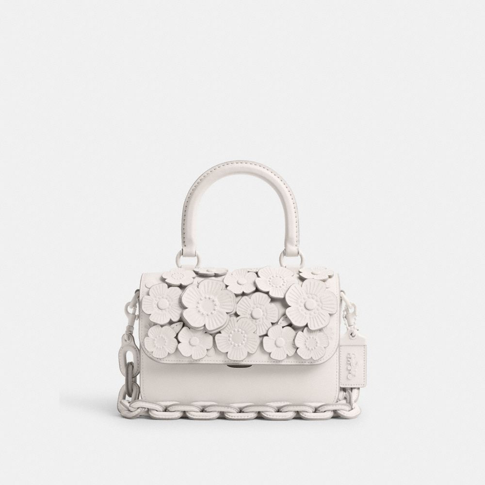 Coach Rogue Top Handle Bag With Tea Rose Plateadas | COH865171