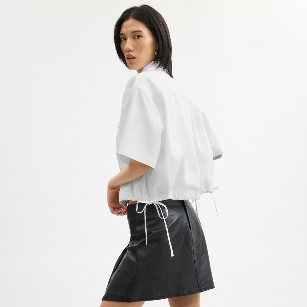 Coach Shirt In Organic Cotton Blancas | COH866002