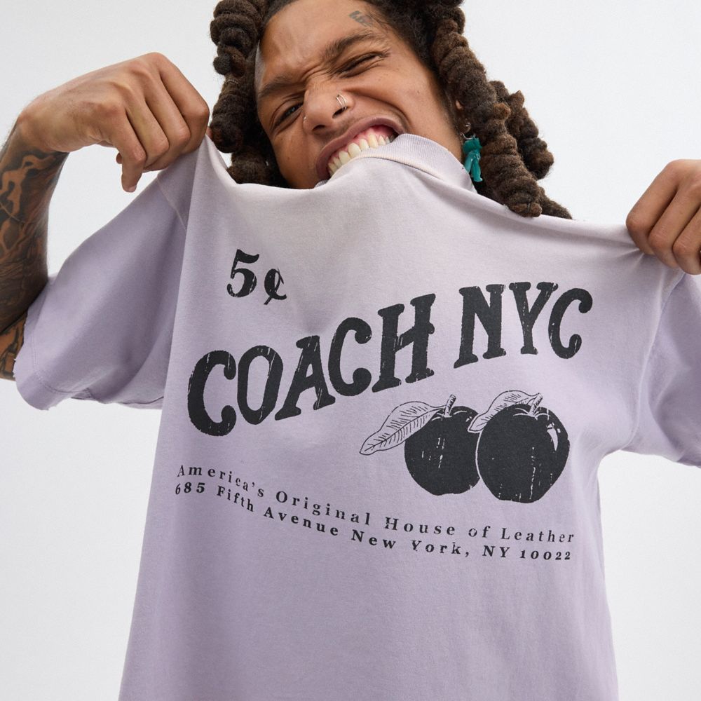 Coach Signature Apple T Shirt Moradas | COH866921