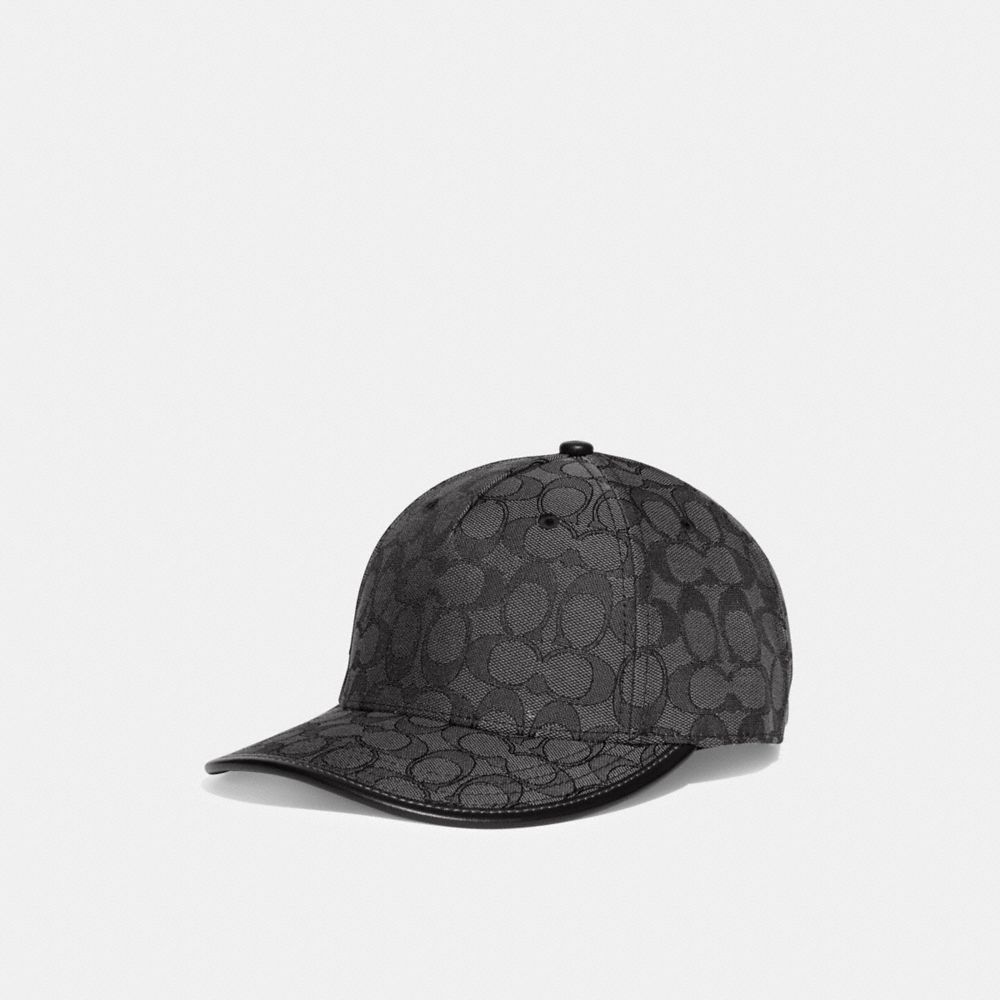 Coach Signature Jacquard Baseball Hat Gris | COH866417