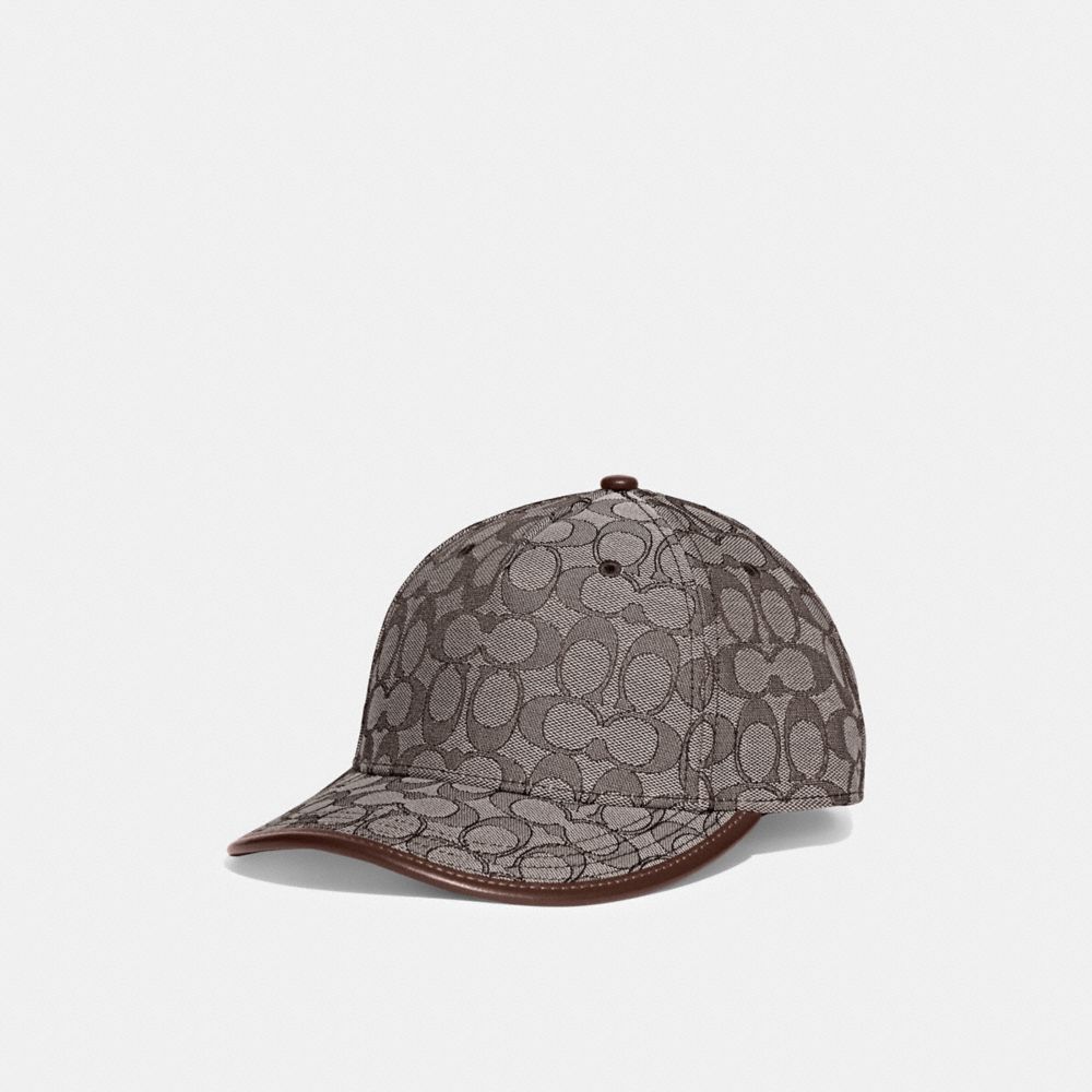 Coach Signature Jacquard Baseball Hat Verde Menta | COH866411