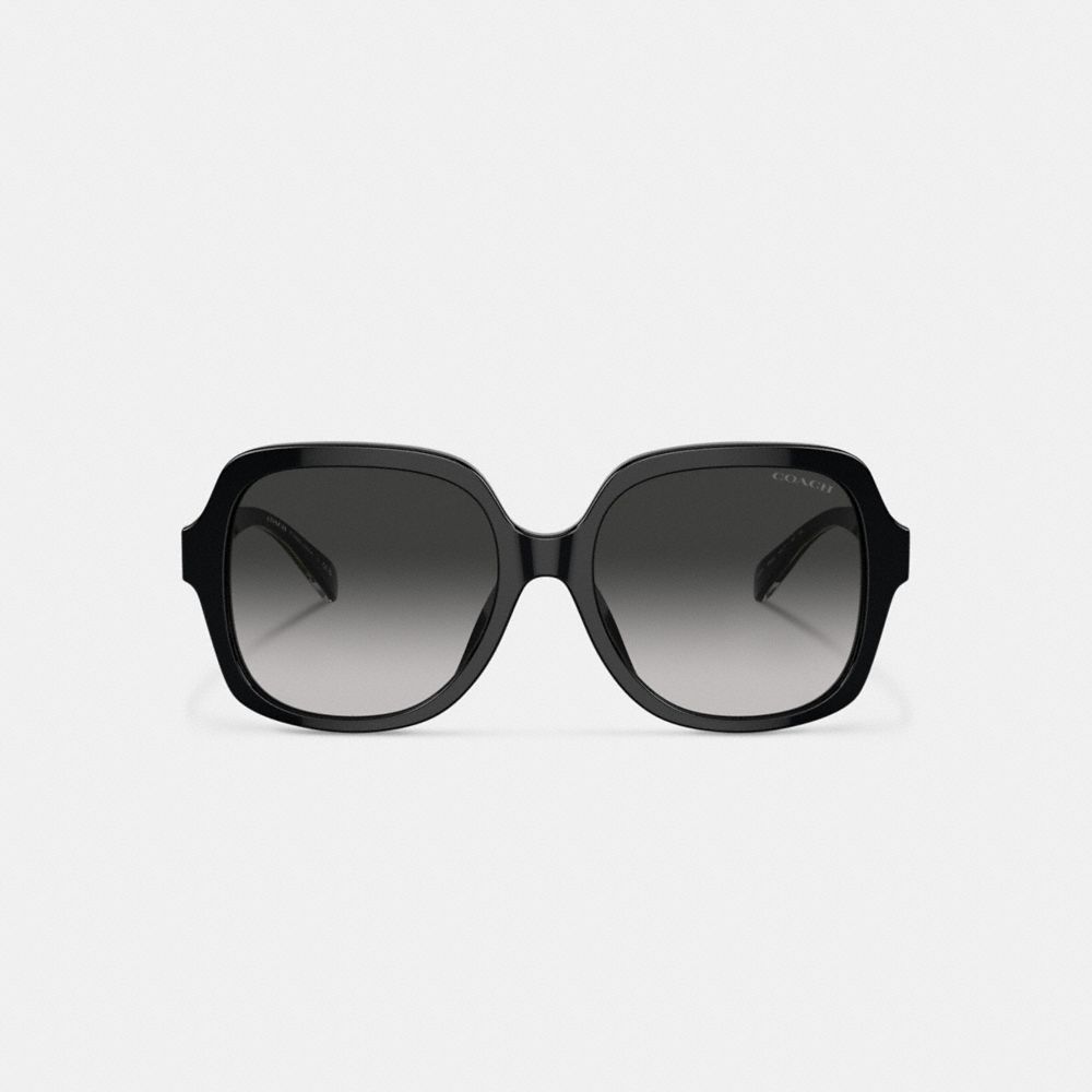 Coach Signature Ombré Oversized Square Sunglasses Negras | COH866355