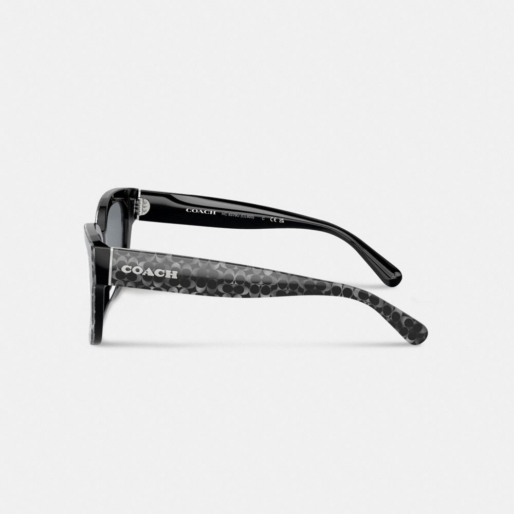 Coach Signature Round Sunglasses Plateadas | COH866393