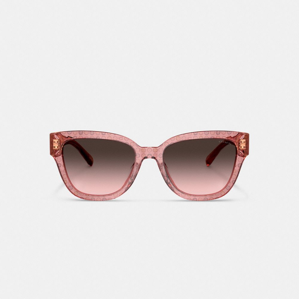 Coach Signature Round Sunglasses Rosas | COH866334