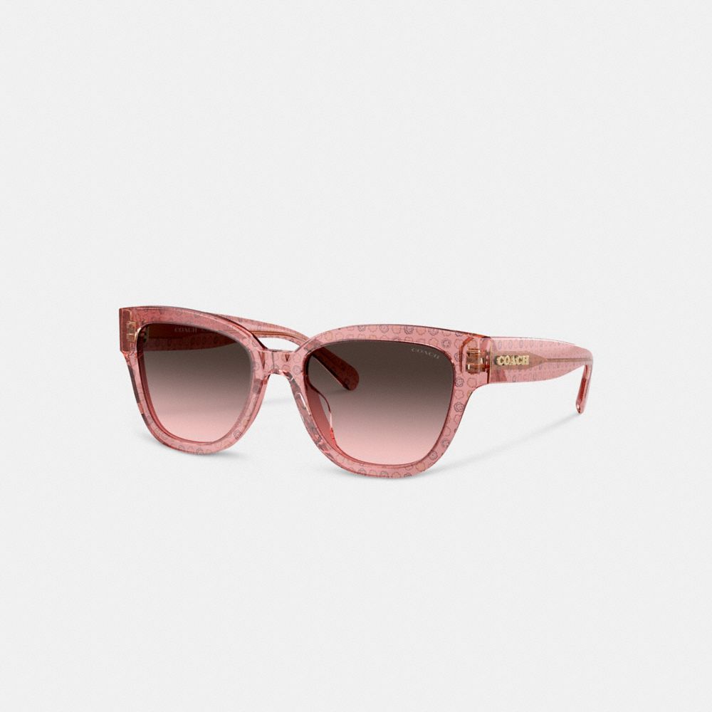 Coach Signature Round Sunglasses Rosas | COH866334