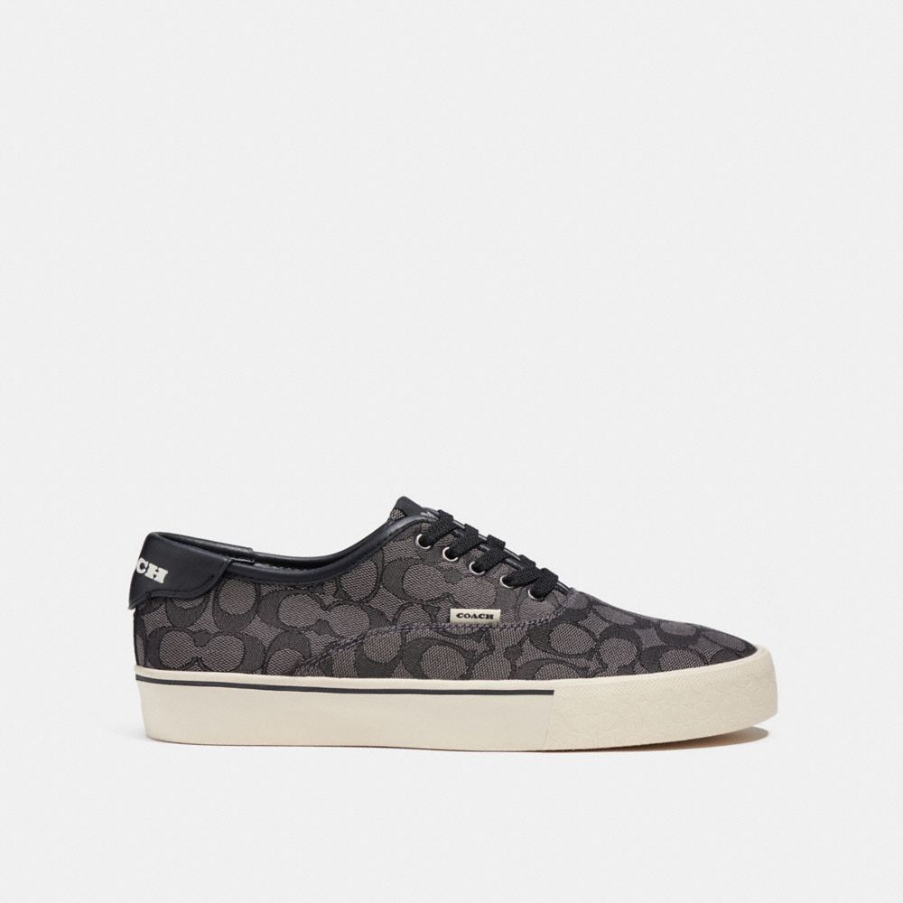 Coach Skate Lace Up Sneaker In Signature Jacquard Negras | COH866790