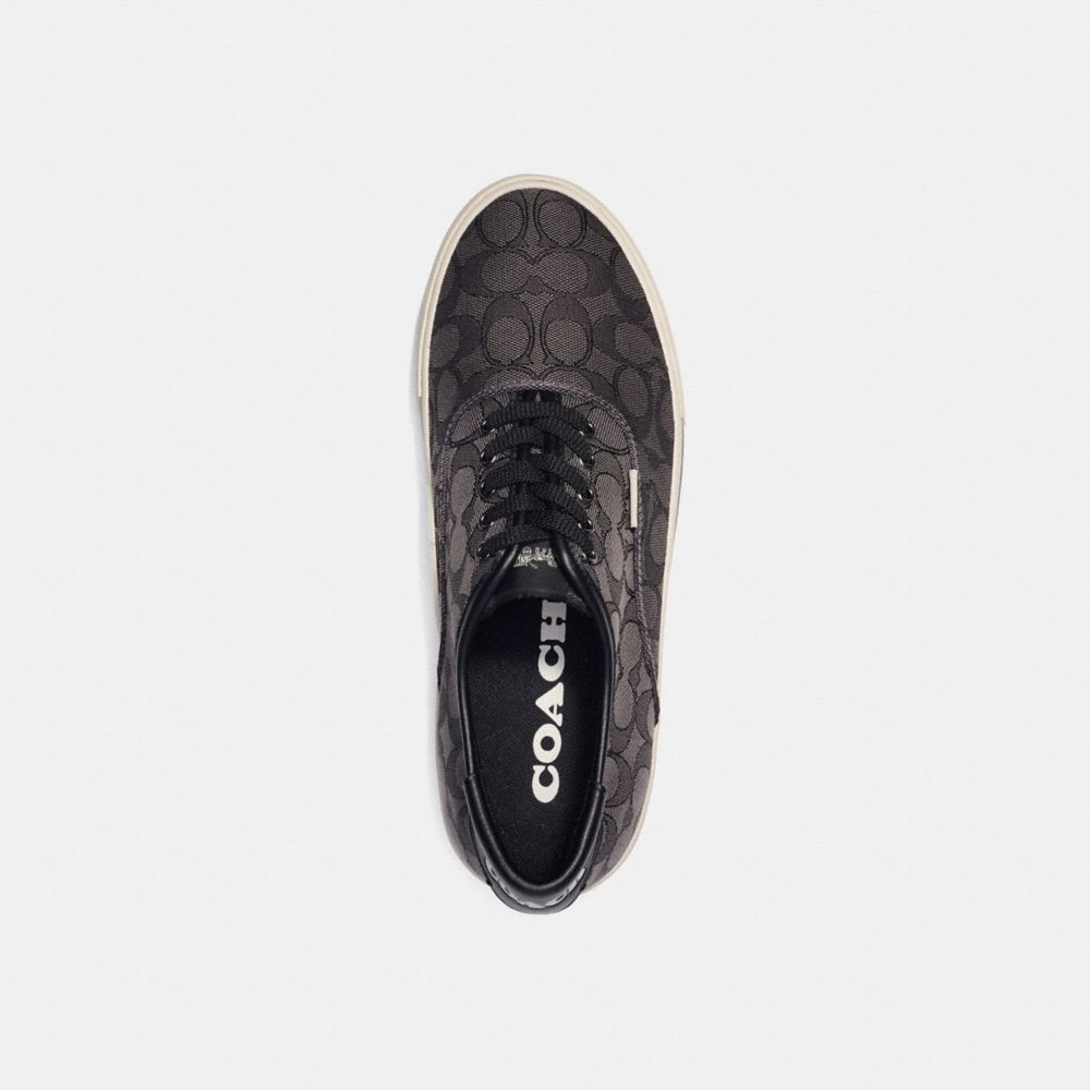 Coach Skate Lace Up Sneaker In Signature Jacquard Negras | COH866790