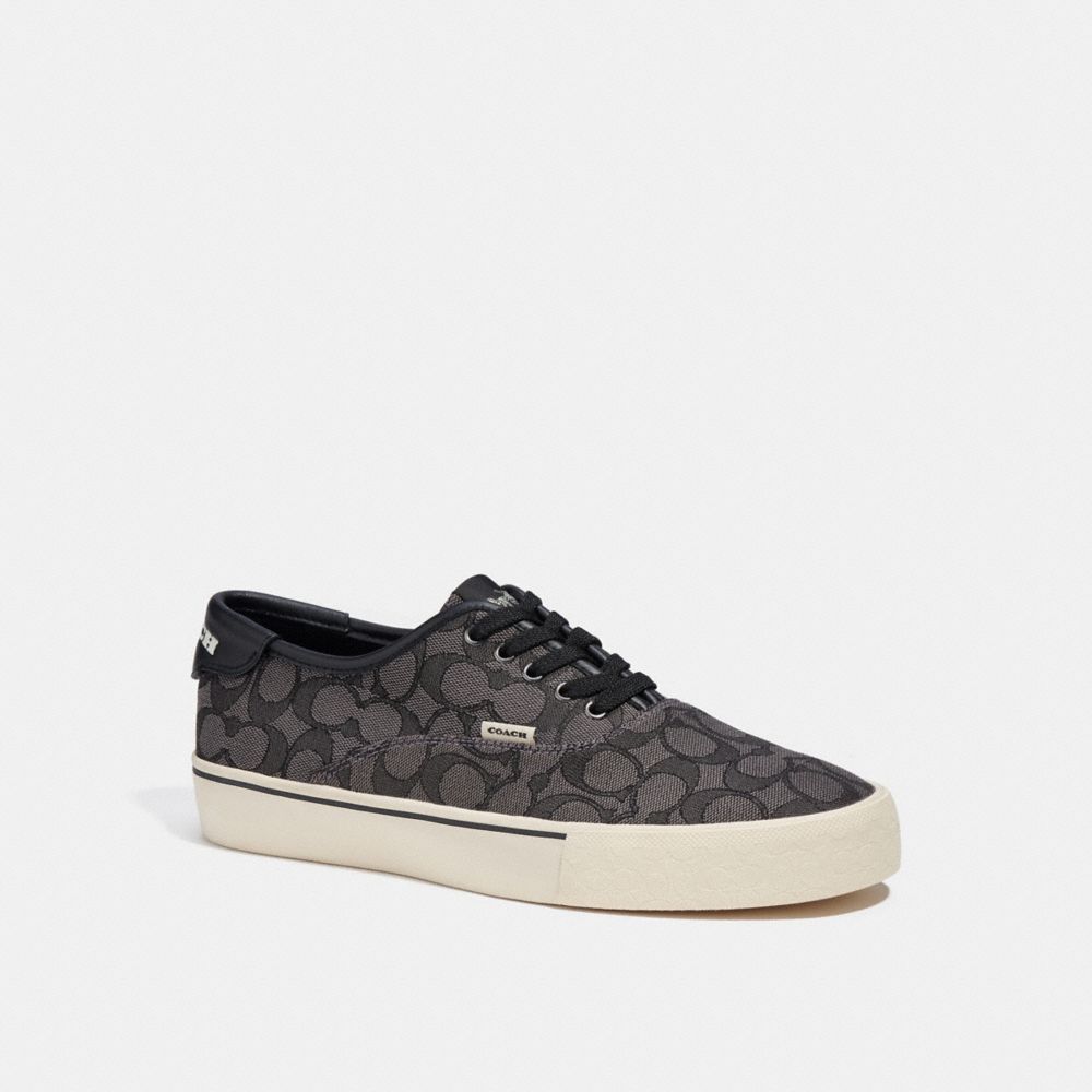 Coach Skate Lace Up Sneaker In Signature Jacquard Negras | COH866790