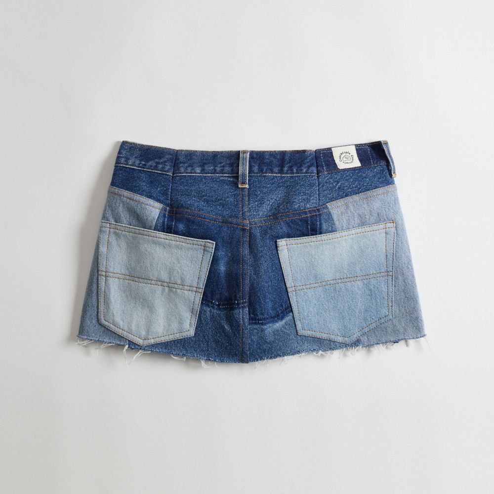 Coach Skirt In Repurposed Denim Azules | COH866020