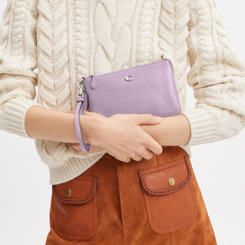 Coach Small Wristlet Plateadas Moradas | COH865622