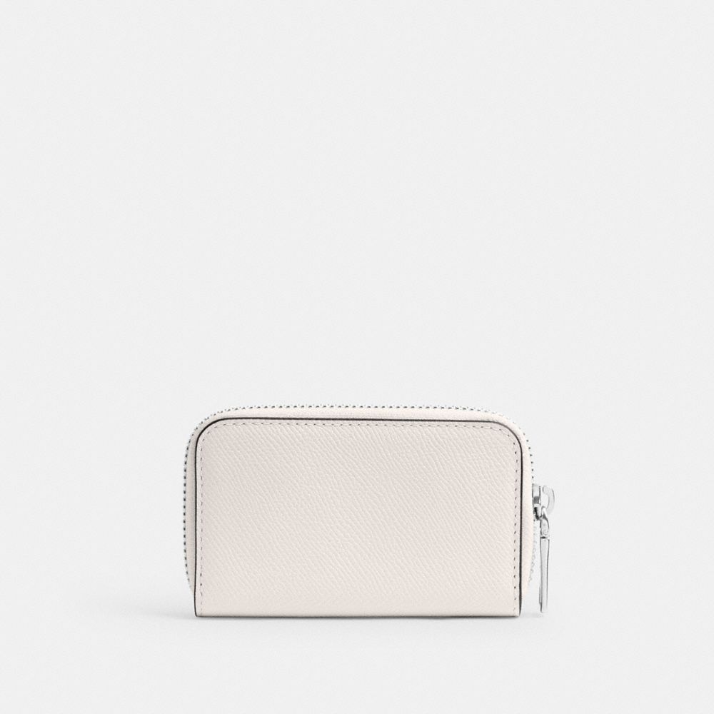 Coach Small Zip Around Card Case Blancas | COH866738