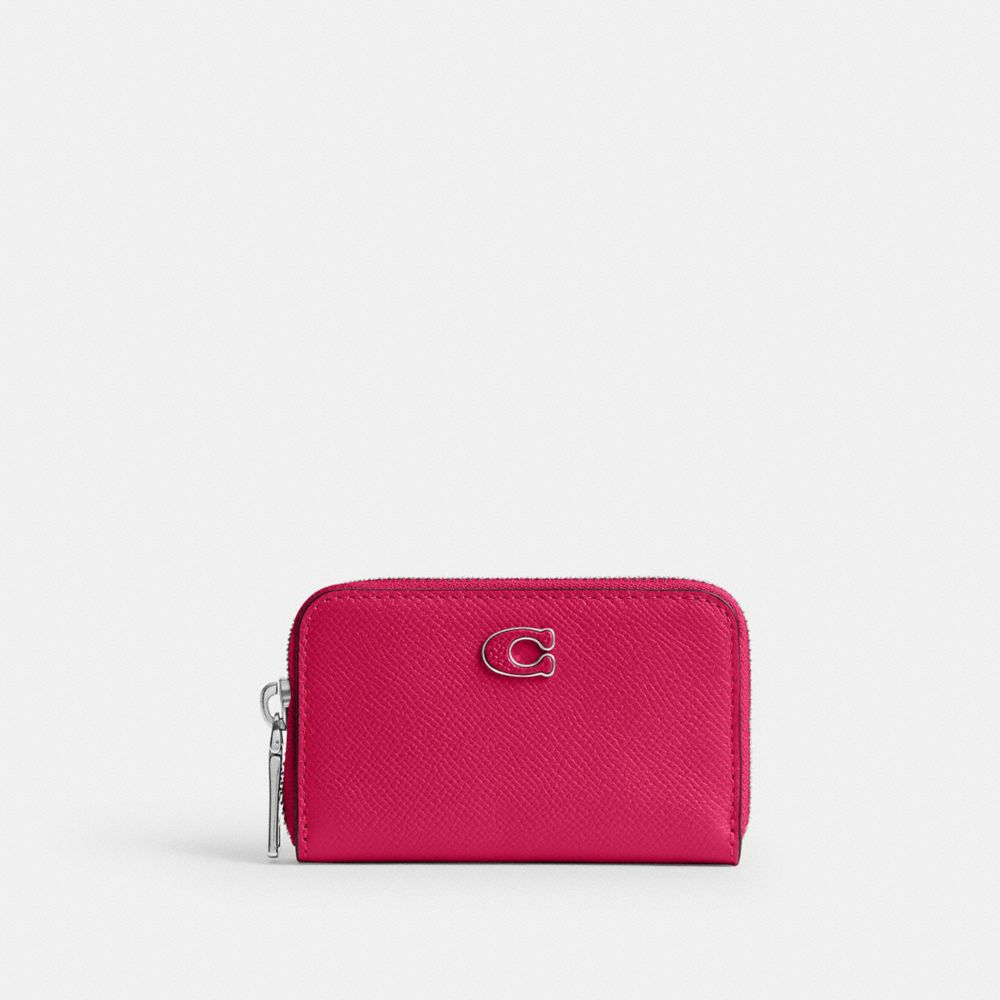 Coach Small Zip Around Card Case Rosas | COH866750