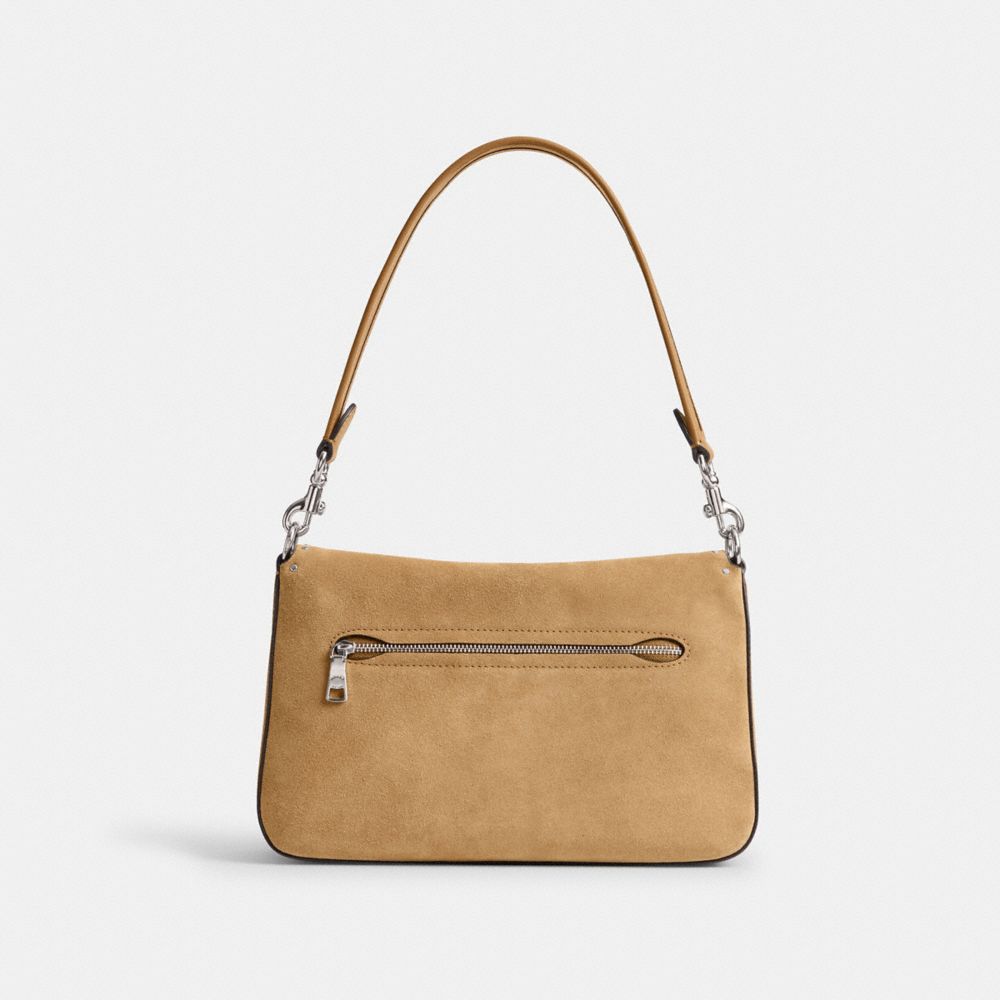 Coach Soft Tabby Shoulder Bag With Rivets And Tooling Plateadas | COH864955