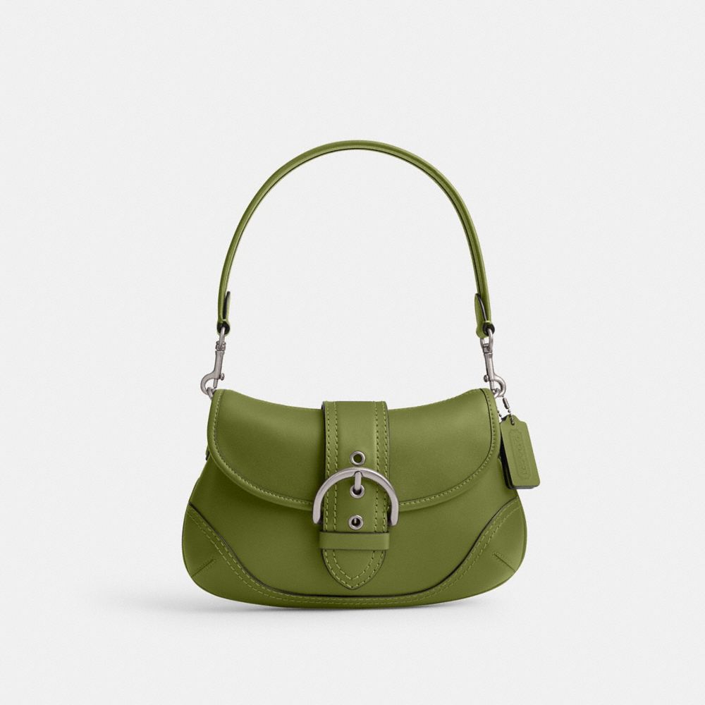 Coach Soho Bag In Regenerative Leather Plateadas Verde Claro | COH864732