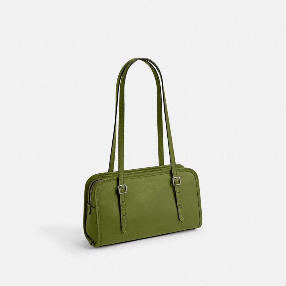 Coach Swing Zip Plateadas Verde Claro | COH864760