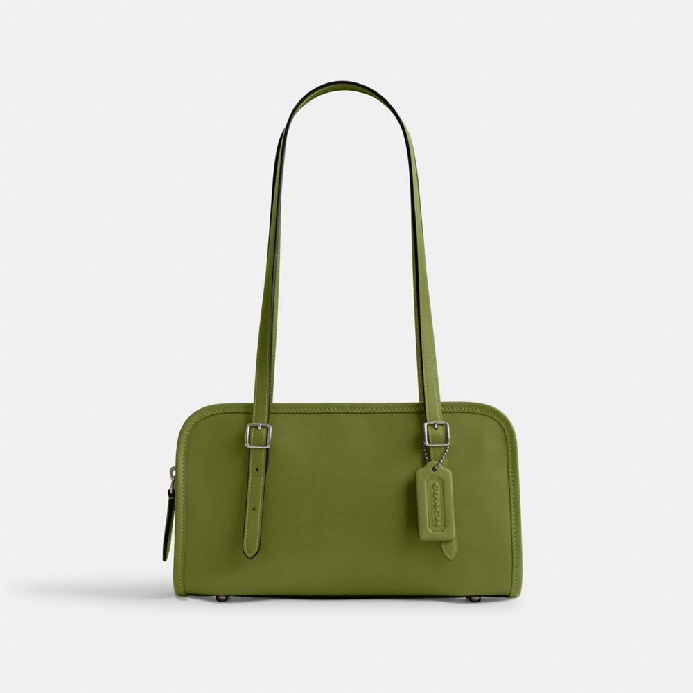 Coach Swing Zip Plateadas Verde Claro | COH864760