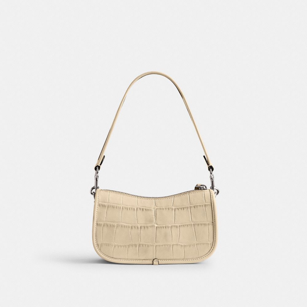 Coach Swinger Bag 20 Plateadas Blancas | COH864744