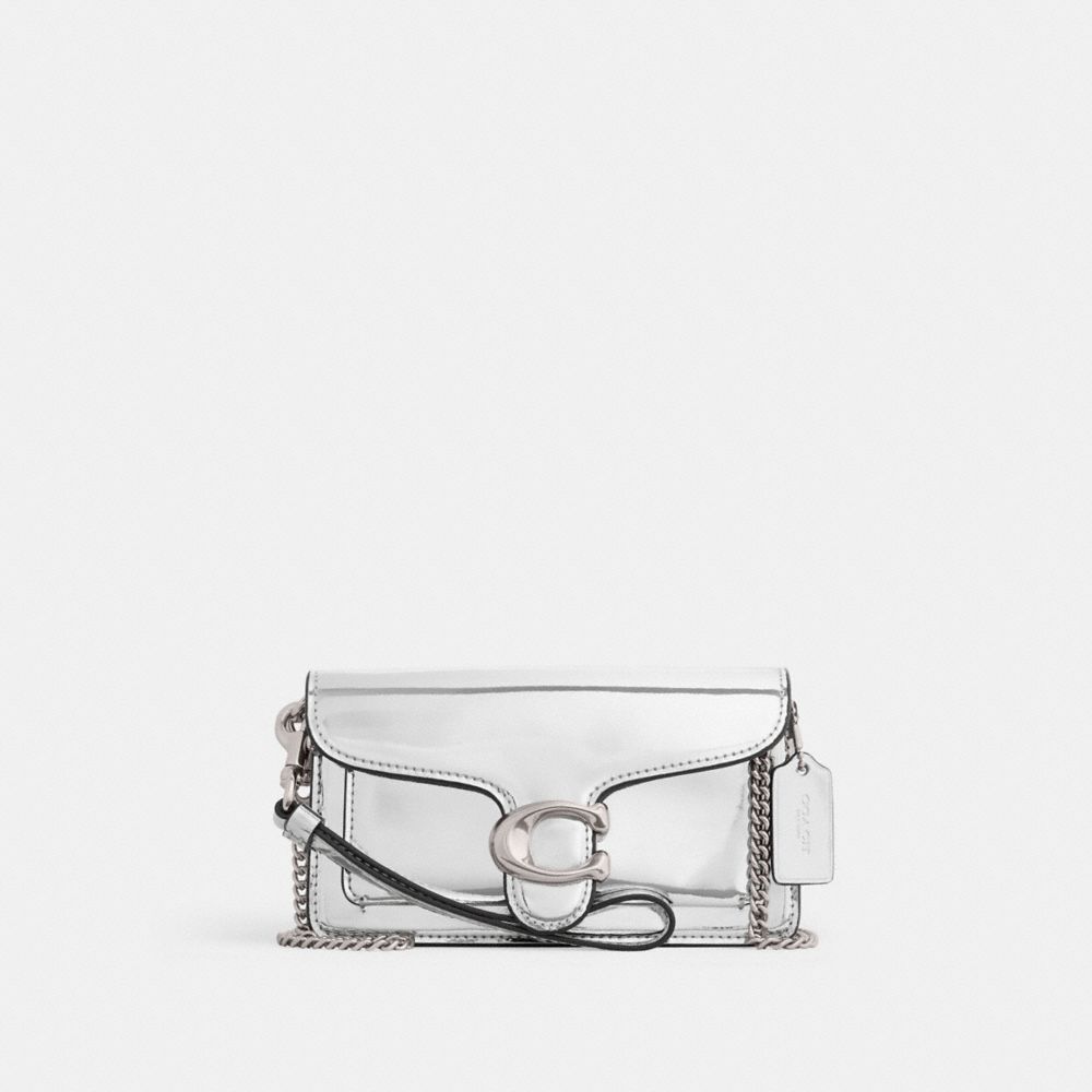 Coach Tabby Crossbody In Silver Metallic Metal Plateadas Plateadas | COH865642