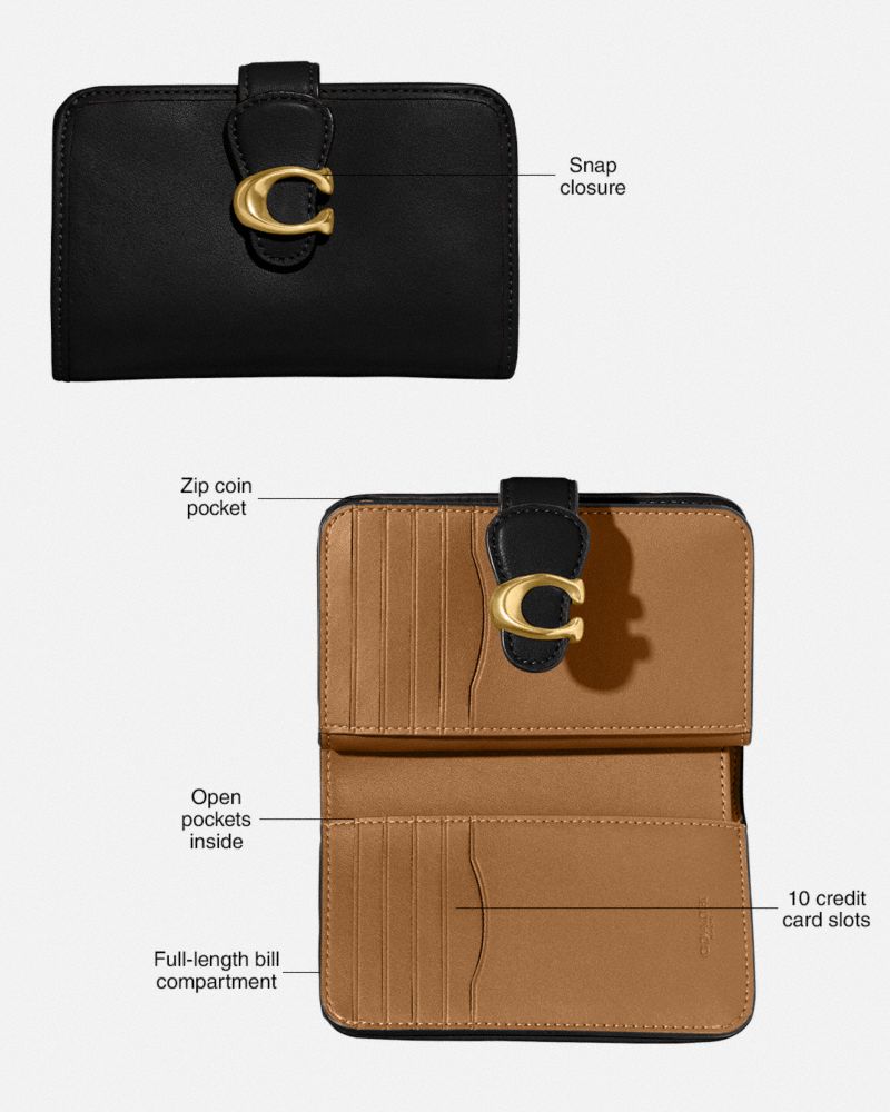 Coach Tabby Medium Wallet Negras | COH865495