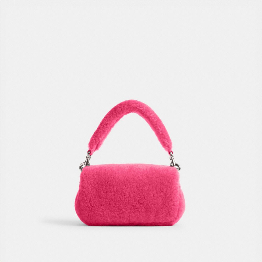 Coach The Lil Nas X Drop Tabby Shoulder Bag 18 In Shearling Plateadas Fucsia Claro | COH864886