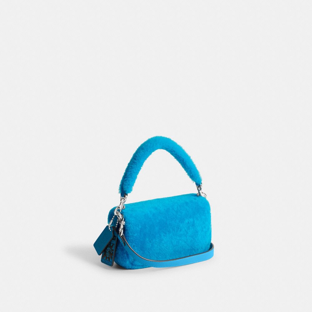 Coach The Lil Nas X Drop Tabby Shoulder Bag 18 In Shearling Plateadas Azules | COH864804