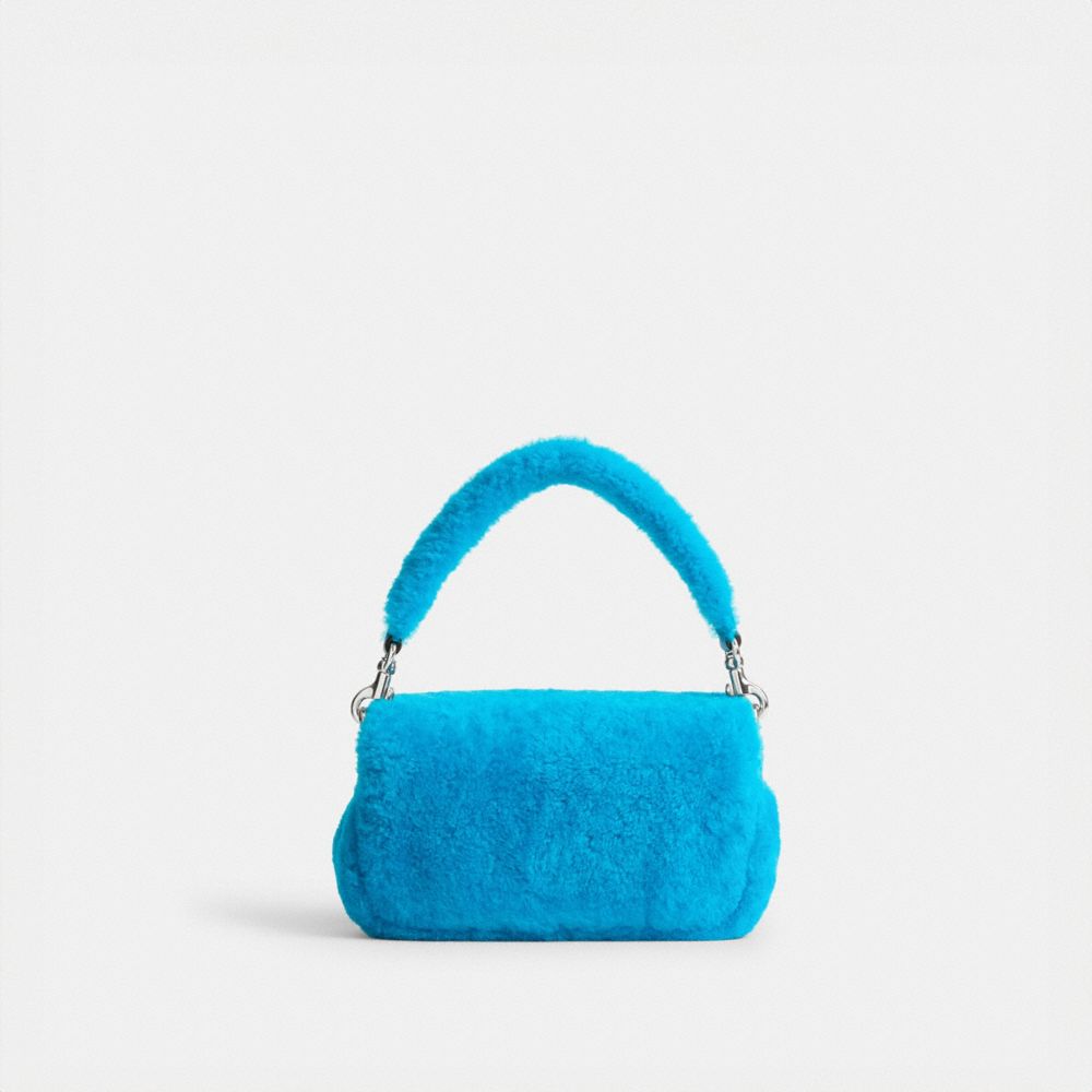 Coach The Lil Nas X Drop Tabby Shoulder Bag 18 In Shearling Plateadas Azules | COH864804