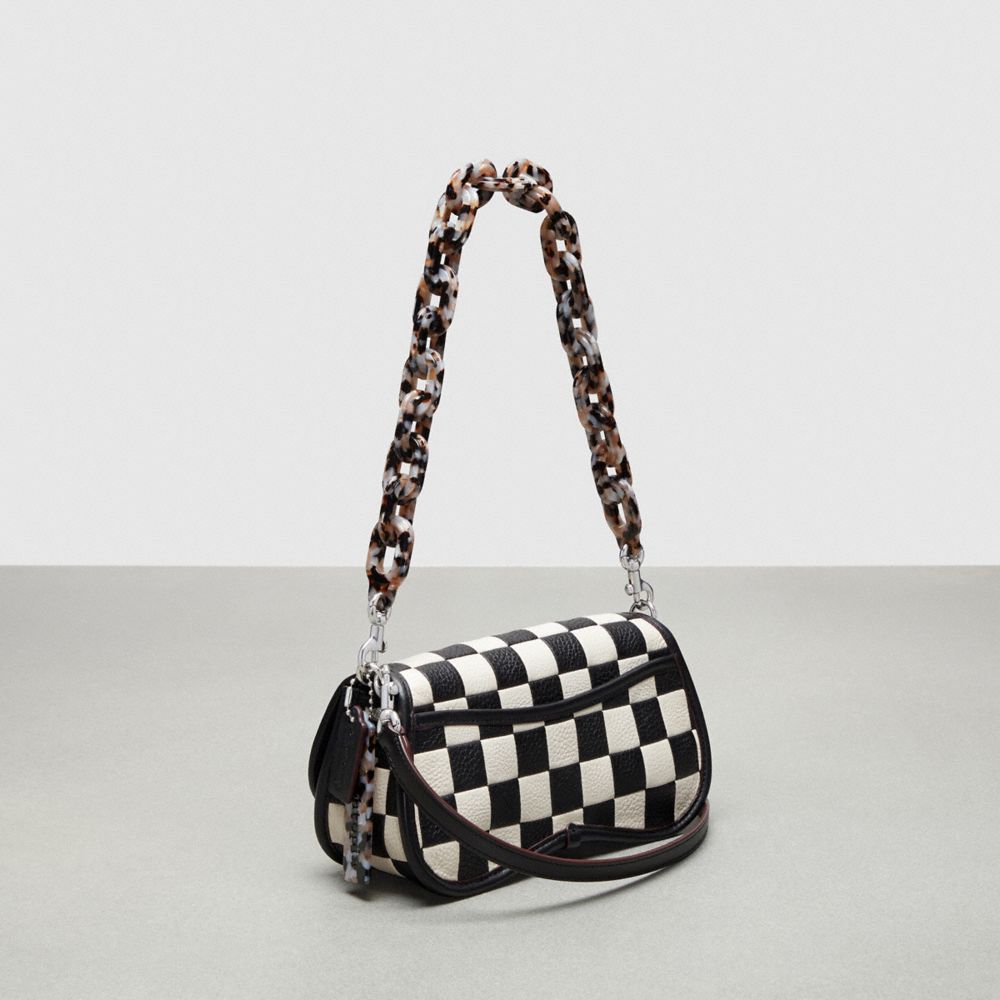 Coach Wavy Dinky Bag In Patchwork Checkerboard Upcrafted Leather Negras | COH864970