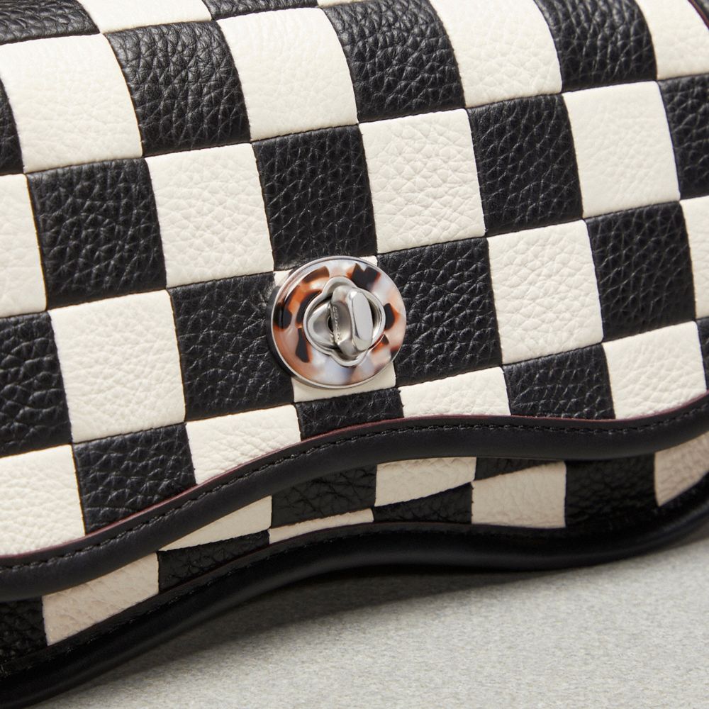 Coach Wavy Dinky Bag In Patchwork Checkerboard Upcrafted Leather Negras | COH864970