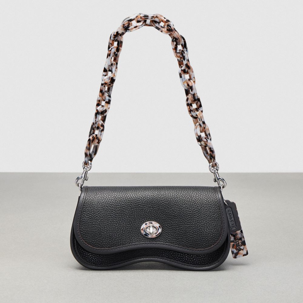 Coach Wavy Dinky Bag With Crossbody Strap Negras | COH864978