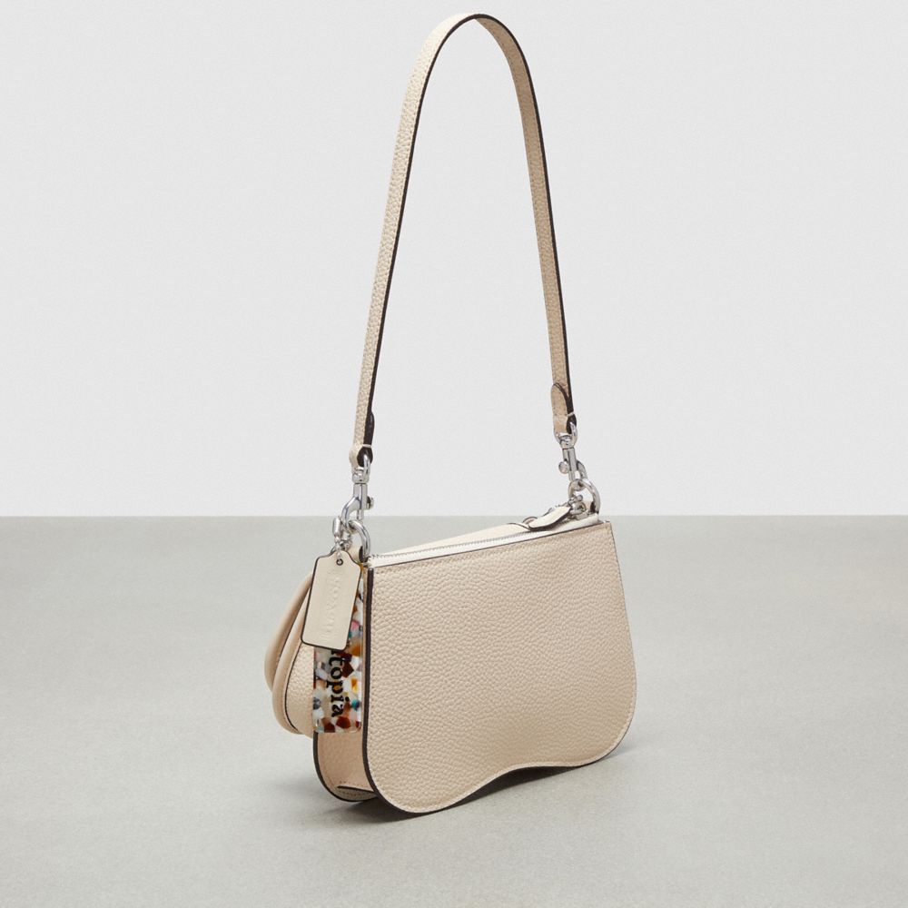 Coach Wavy Double Pouch Bag Beige | COH864852