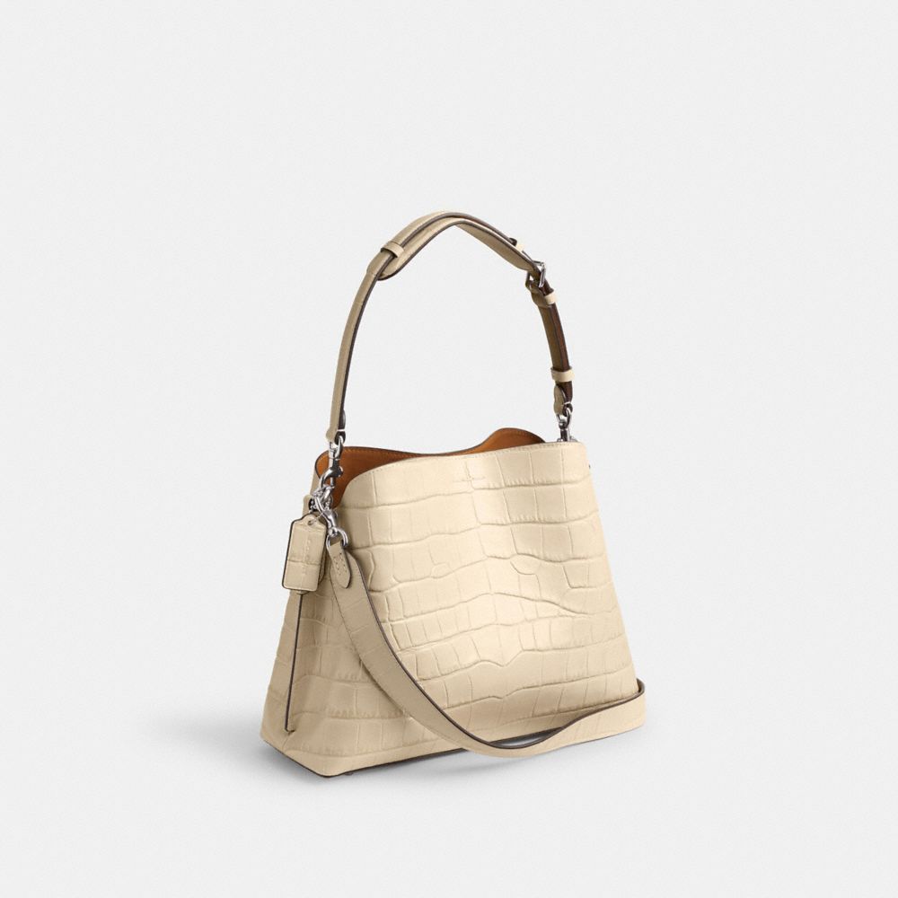 Coach Willow Shoulder Bag Plateadas Blancas | COH864956