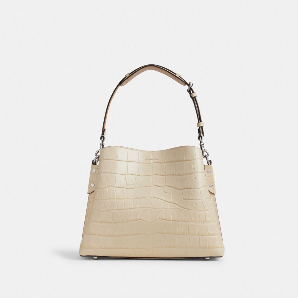 Coach Willow Shoulder Bag Plateadas Blancas | COH864956